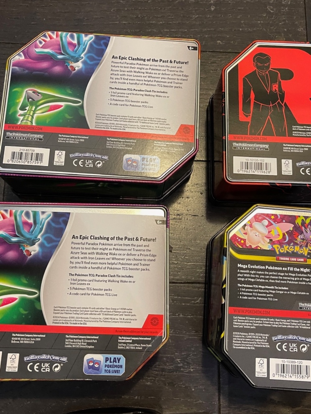 LOT OF 12 Pokemon TCG Empty Tins Collector Chest Lunch Box Mini Tin Storage - Picture 8 of 10